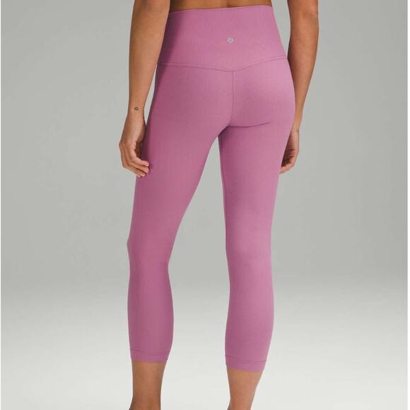 Lululemon Align Ribbed High-Rise Crop 23" Velvet Dust Women's Size 4 - Picture 1 of 5